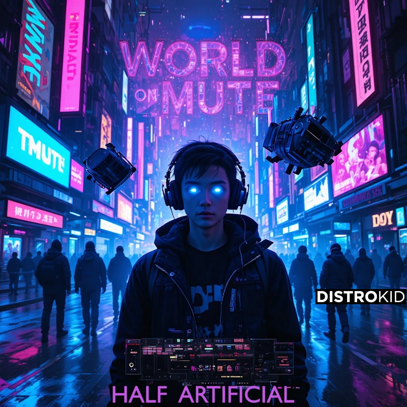 ArtificialHalf's tweet card. Stream and Save World on Mute - Distributed by DistroKid