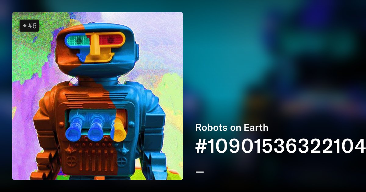 Retroboter's tweet card. A group of robots born in the 1980s/ 1990s. They live like you and me but their goal is none other than to save this dying planet. To date very few have landet on Earth.