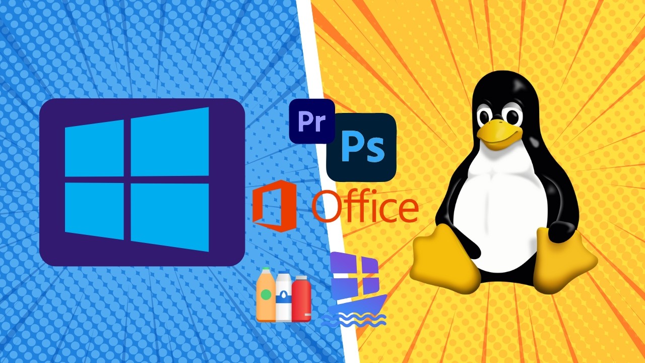 thecredibleDEV's tweet card. Run Windows Apps on Linux: A Hands-On Comparison of Bottles and...