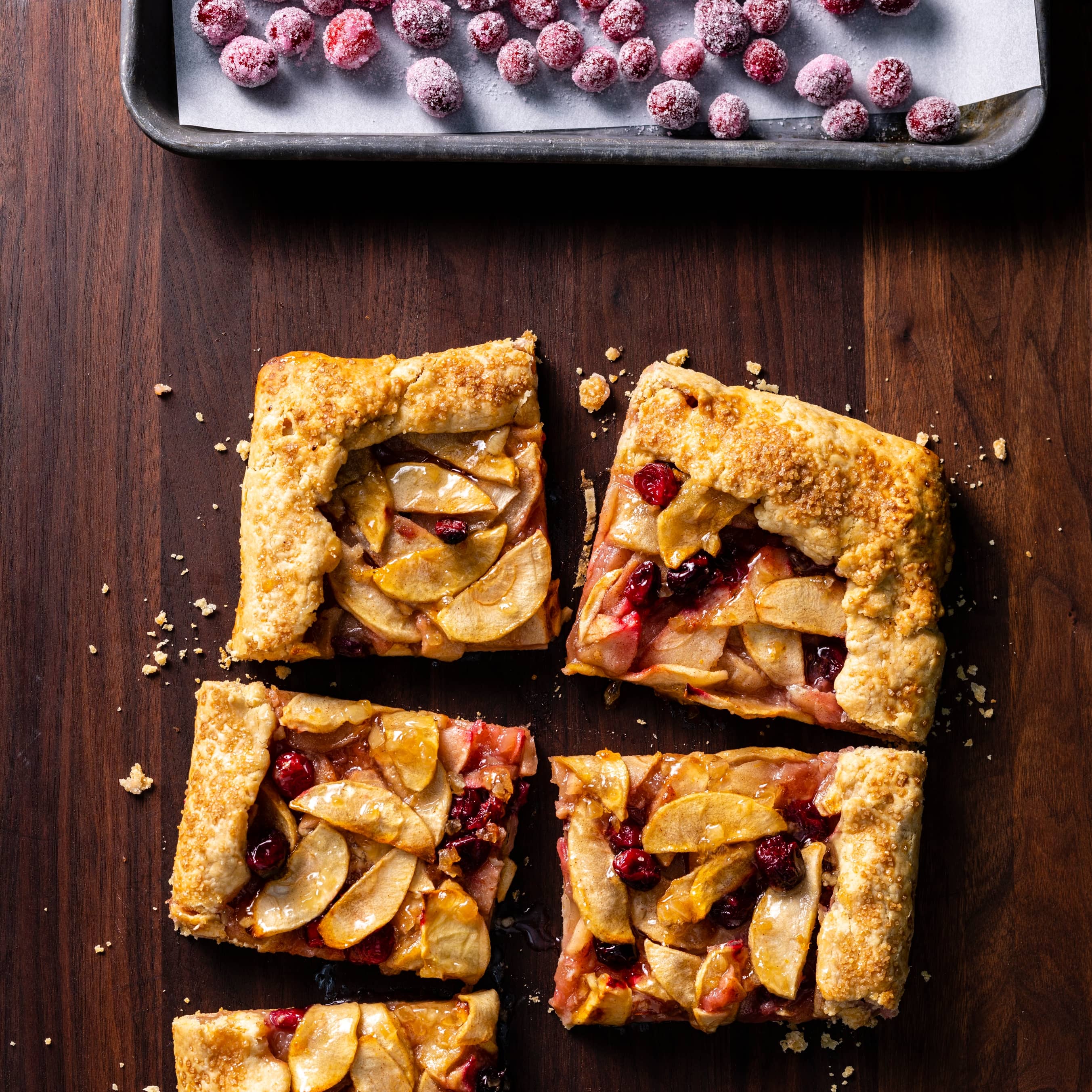 TestKitchen's tweet card. A stunning holiday dessert as easy as—no, easier than—pie.