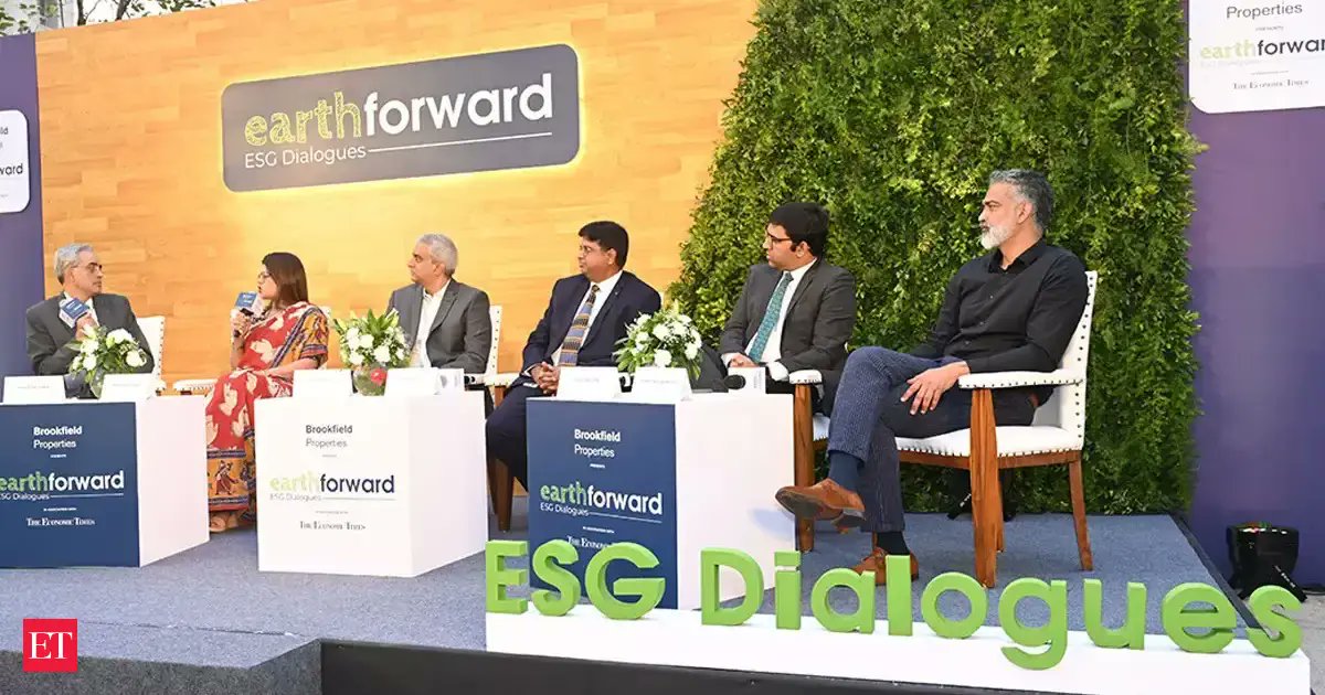 EconomicTimes's tweet card. Earth Forward: ESG Dialogues at Downtown Powai, Mumbai: Final episode focused on immediate ESG interventions. A world where businesses harmonise with the well-being of our communities and the planet...