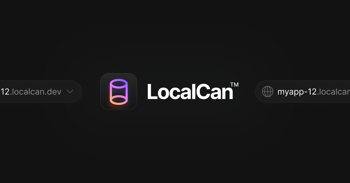 jarekceborski's tweet card. LocalCan™ for macOS and Windows is a powerful Ngrok alternative, allowing developers to build and test apps with .local domains and secure persistent Public URLs.
