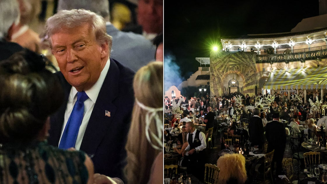DocMac's tweet card. The president hosted his glittering, Roaring '20s-themed event at Mar-a-Lago hours before federal food benefits were set to go on pause.