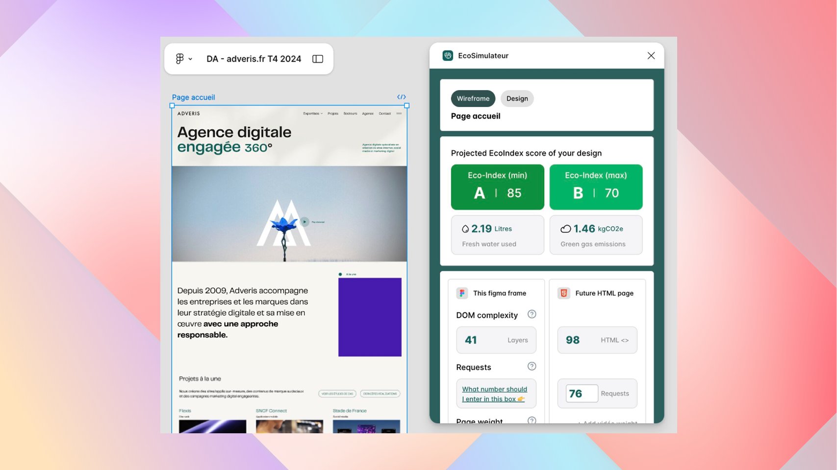 Adveris's tweet card. Concevez des maquettes plus responsables avec le plugin EcoSimulateur Figma d’Adveris . Agence web spécialisée en création et stratégie digitale, Adveris regroupe tous les métiers interactifs au...