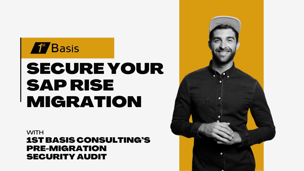 1stBasisWI's tweet card. Will moving to RISE with SAP expose your organization to greater security risks? At 1st Basis Consulting, our RISE Pre-Migration Security Audit is designed to address this fear head-on.