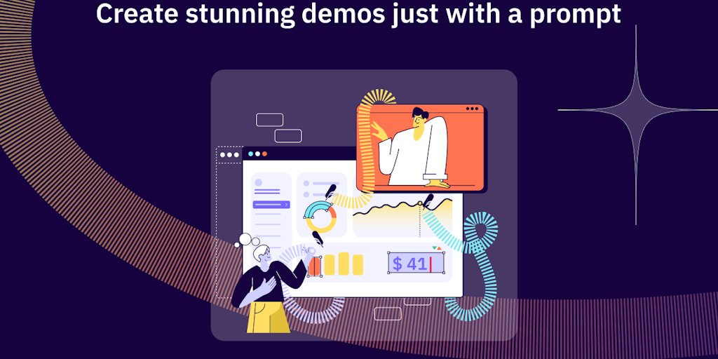 siddeshwar's tweet card. Say goodbye to manual work & build demos effortlessly with AI. Interactive demos & guides are needed by teams of all sizes. Be it marketing teams to increase engagement, sales teams to close deals...