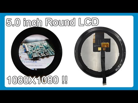 panoxdisplay's tweet card. BOE 5.0 inch round LCD 1080X1080 Display For Robot, Instrument,...