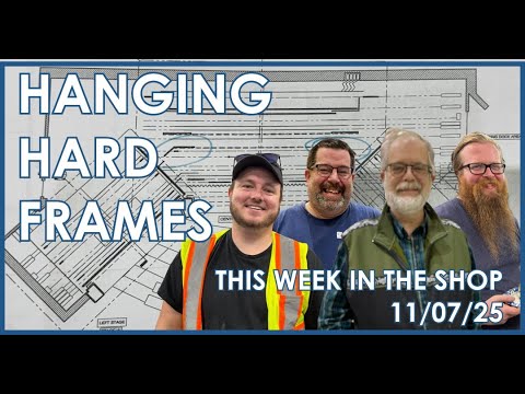 ScenicSolution's tweet card. 11/07/25, This Week in the Shop: Hanging Hard Frames