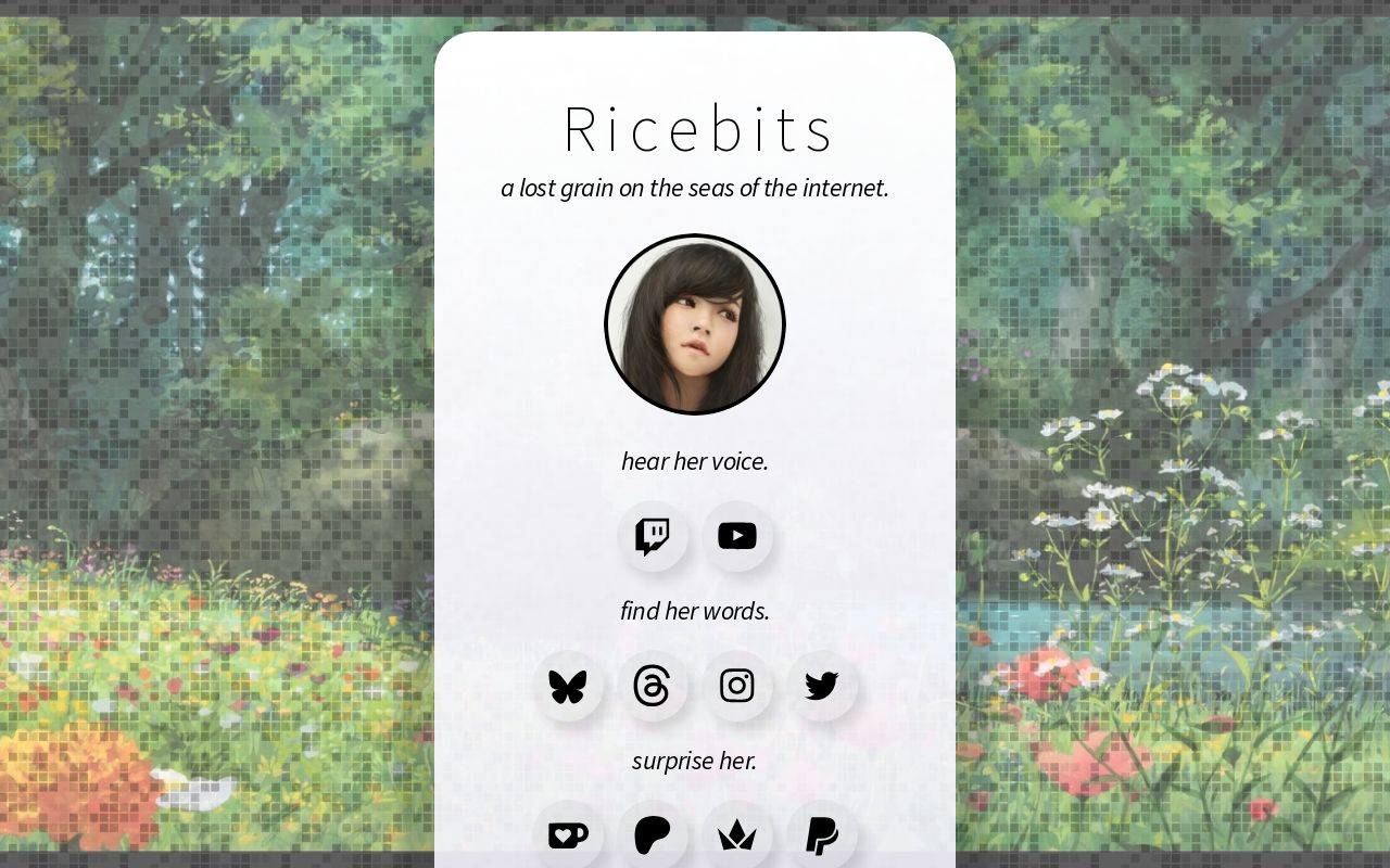BoopRicebits's tweet card. Where is Ricebits?