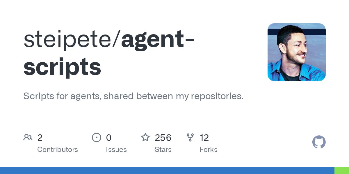 steipete's tweet card. Scripts for agents, shared between my repositories. - steipete/agent-scripts