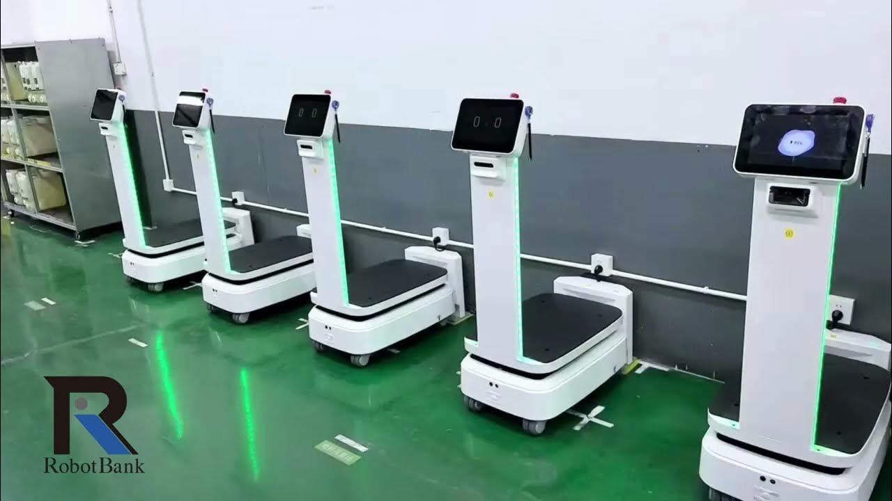 RobotBank7's tweet card. 人手不足の救世主！工事なしで導入できる自律搬送ロボットが登場！工場DXの最前線：配線もレールも不要！AMRが現場をスマート化