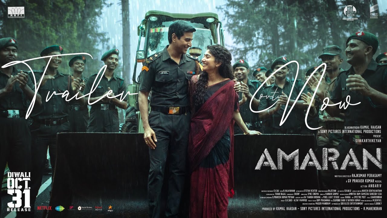 Siva_Kartikeyan's tweet card. Amaran - Trailer | Sivakarthikeyan, Sai Pallavi | Rajkumar | GV...
