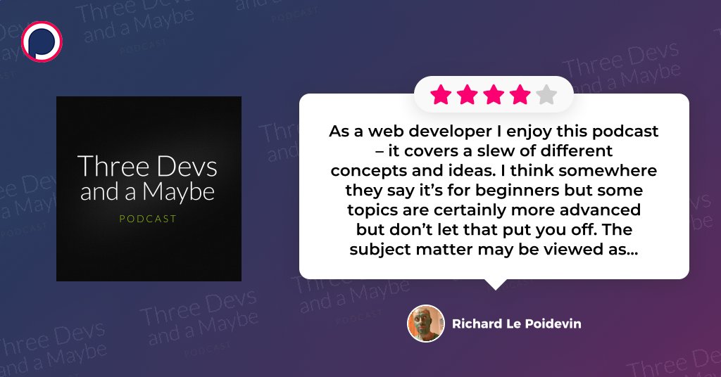 curiosityofpod's tweet card. As a web developer I enjoy this podcast – it covers a slew of different concepts and ideas. I think somewhere they say it’s for beginners but some topics are certainly more advanced but don’t let...