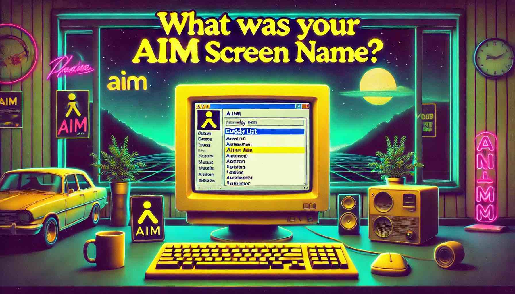 BrainFall's tweet card. Before texting and social media, there was AIM. Your screen name was your identity, your digital brand, your statement to the world. Whether you were dropping emo lyrics in your