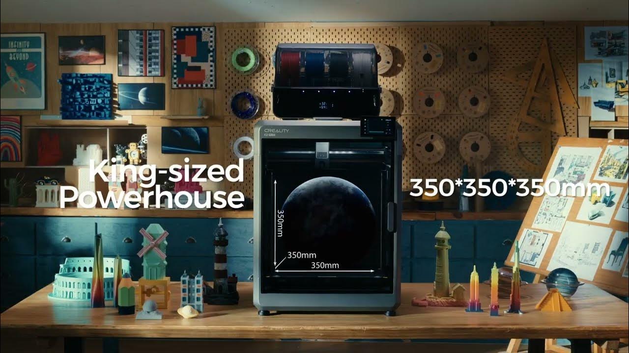 BuildVolume's tweet card. K2 Plus Combo promotional video