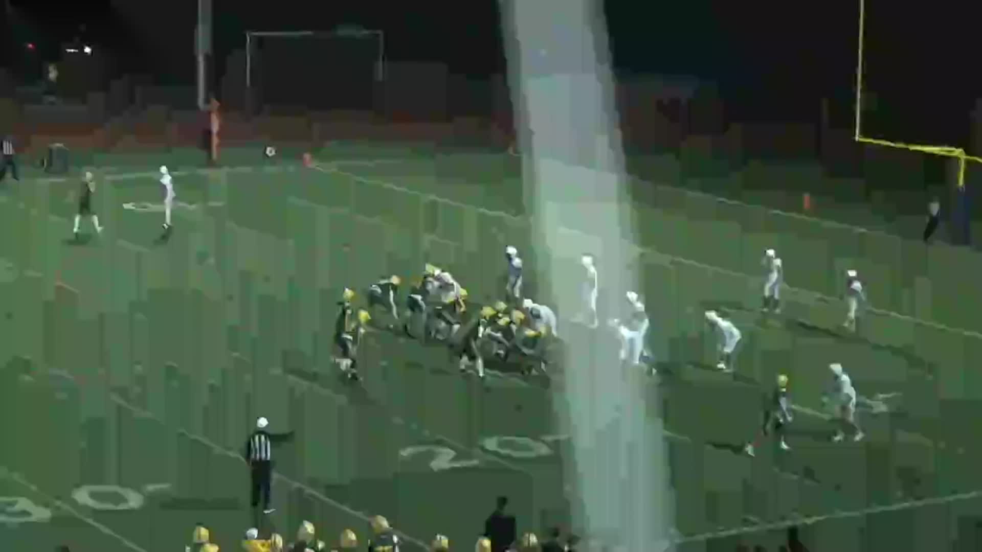 ColeTurrell's tweet card. senior yr highlights OL/DL