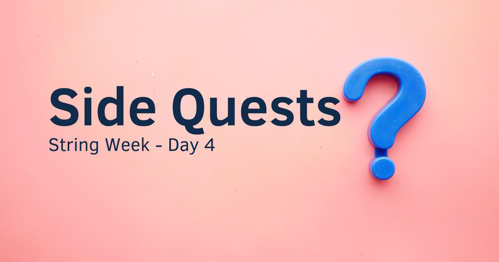 huntoberTweets's tweet card. Huntober Week 1 Day 4 coding challenge. String manipulation challenge plus helpful side tasks to deepen understanding