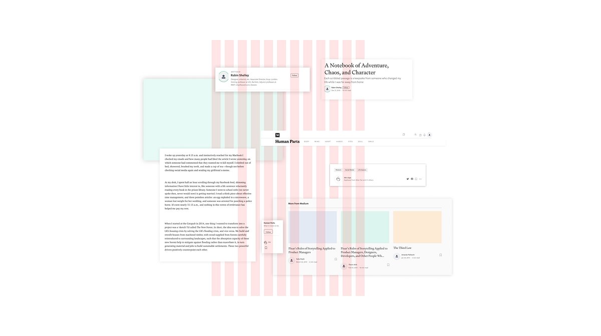 sklearman's tweet card. A designer’s account of migrating Medium’s story page to a modern stack