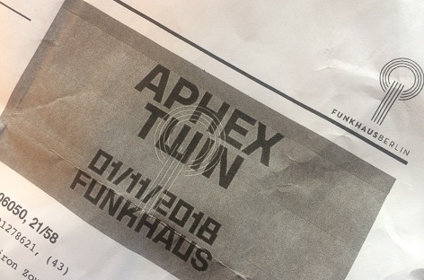 AdvancedPR's tweet card. Richard D. James, playing the German capital for the first time since 2003, brings the house down.