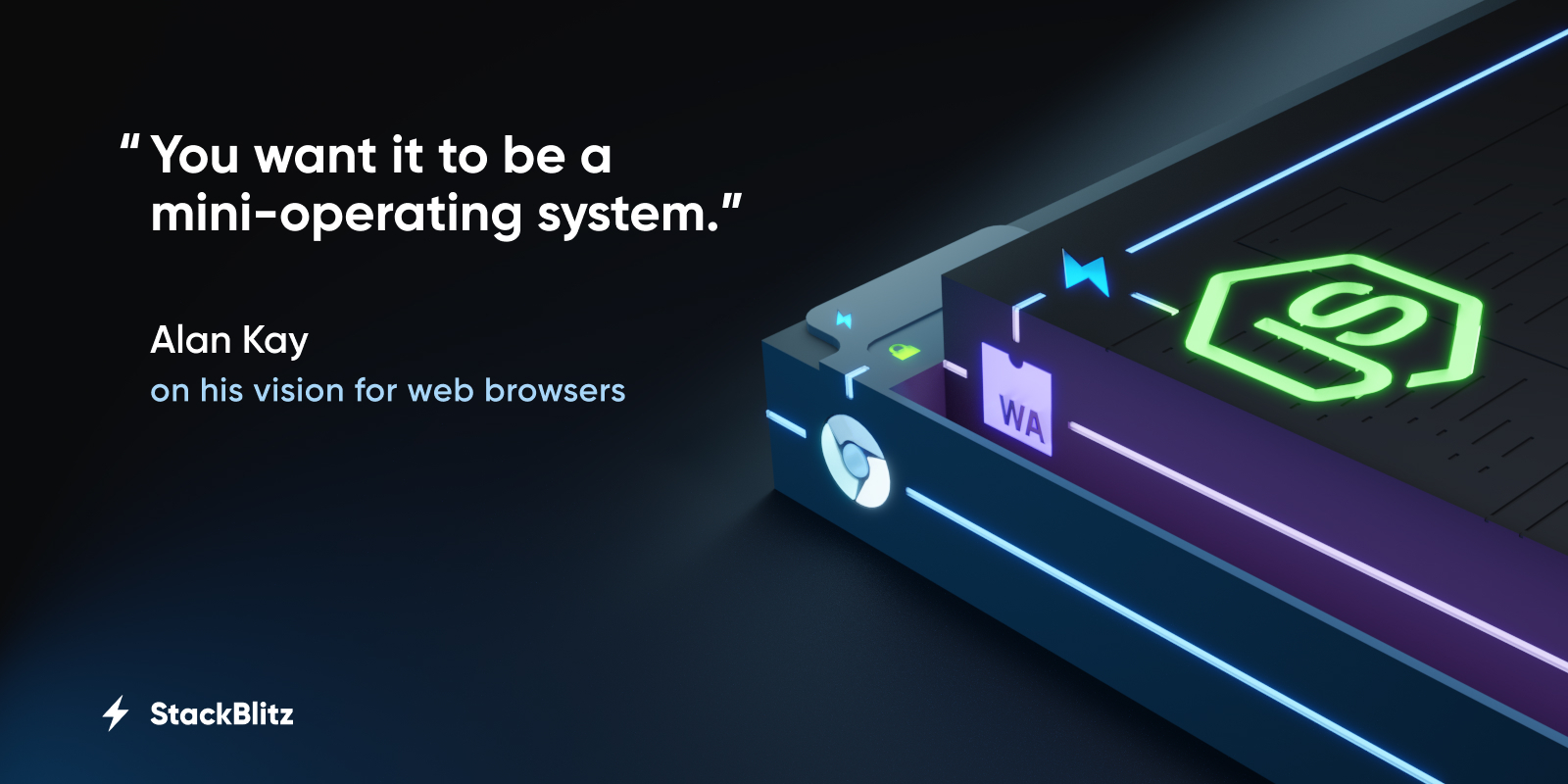 boltdotnew's tweet card. Today we're excited to announce WebContainers, a new type of WebAssembly-based operating system that boots instantly and enables Node.js environments to run natively in-browser.