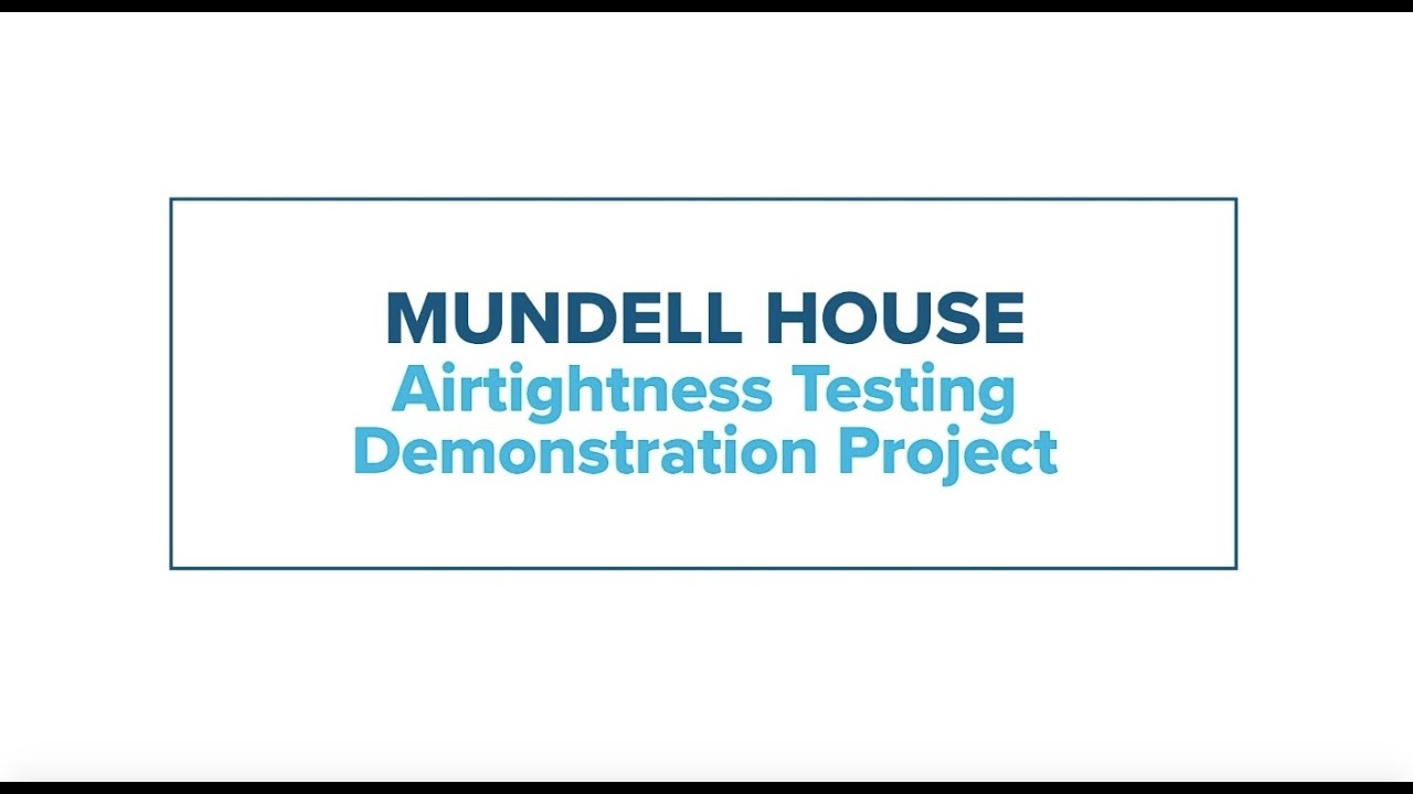 ZEBxchange's tweet card. Mundell House: Airtightness Testing Demonstration Project