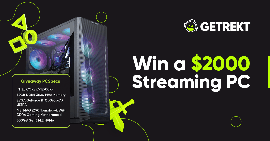 RedHawkdude's tweet card. We're heading to TwitchCon, and to celebrate we have a very special giveaway for Content Creators! WIN A STREAMING PC Intel Core i7-12700KF 32GB DDR4 3600 MHz Memory EVGA GeForce RTX 3070 XC3 ULTRA...