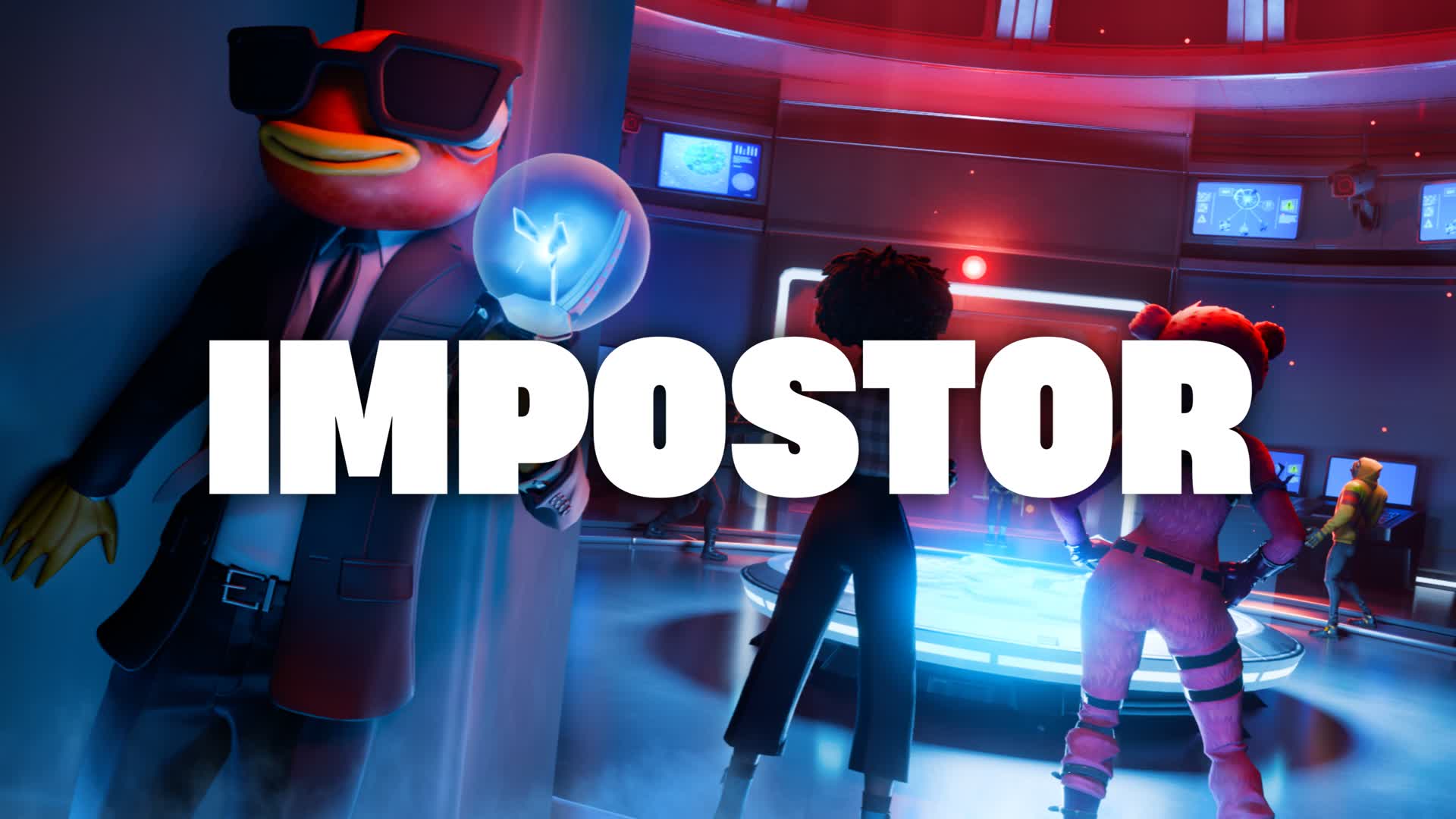 ImpostorFN's tweet card. Come play in Fortnite. Enter the map code 4838-7147-7903 and start playing now!