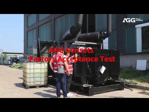 AGGPOWER's tweet card. AGG Gensets Factory Acceptance Test