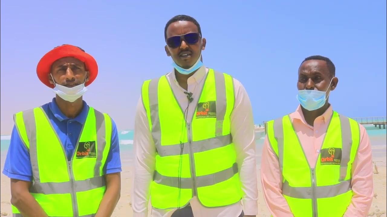 Sabrie1A's tweet card. Hobyo environment & plastic pollution with Orbit Solutions and Mayor...