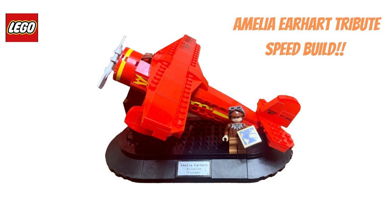 JLegobuilder's tweet card. Lego 40450 Amelia Earhart Tribute | Lego Speed Build
