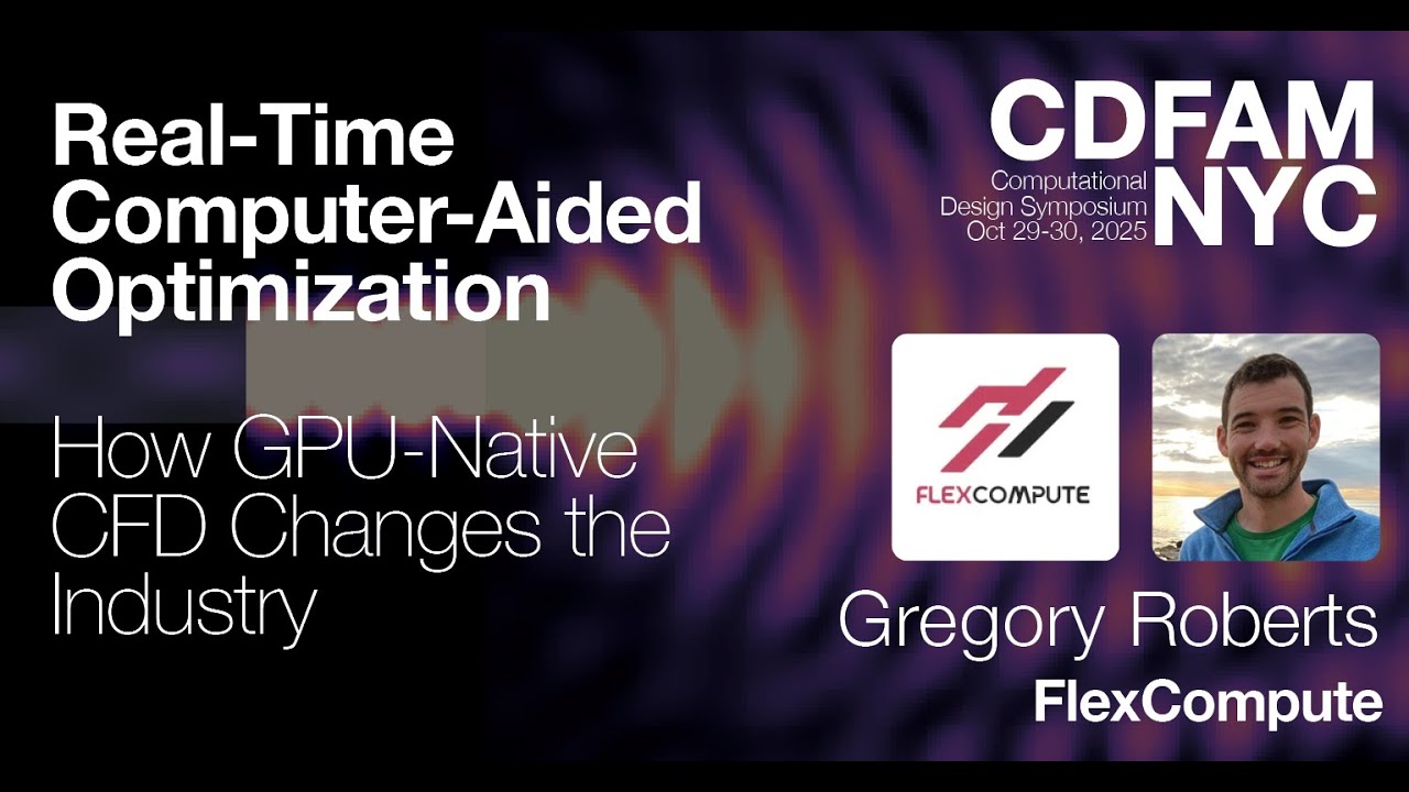 NunoEngineering's tweet card. Flexcompute - Real-Time Computer-Aided Optimization: How GPU-Native...