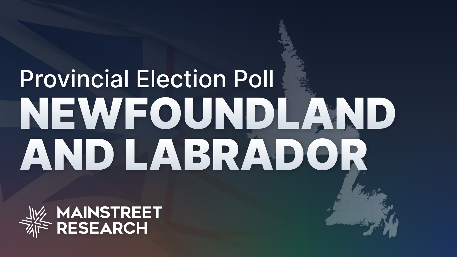 MainStResearch's tweet card. New poll shows the governing NL Liberals leading ahead of the provincial election.