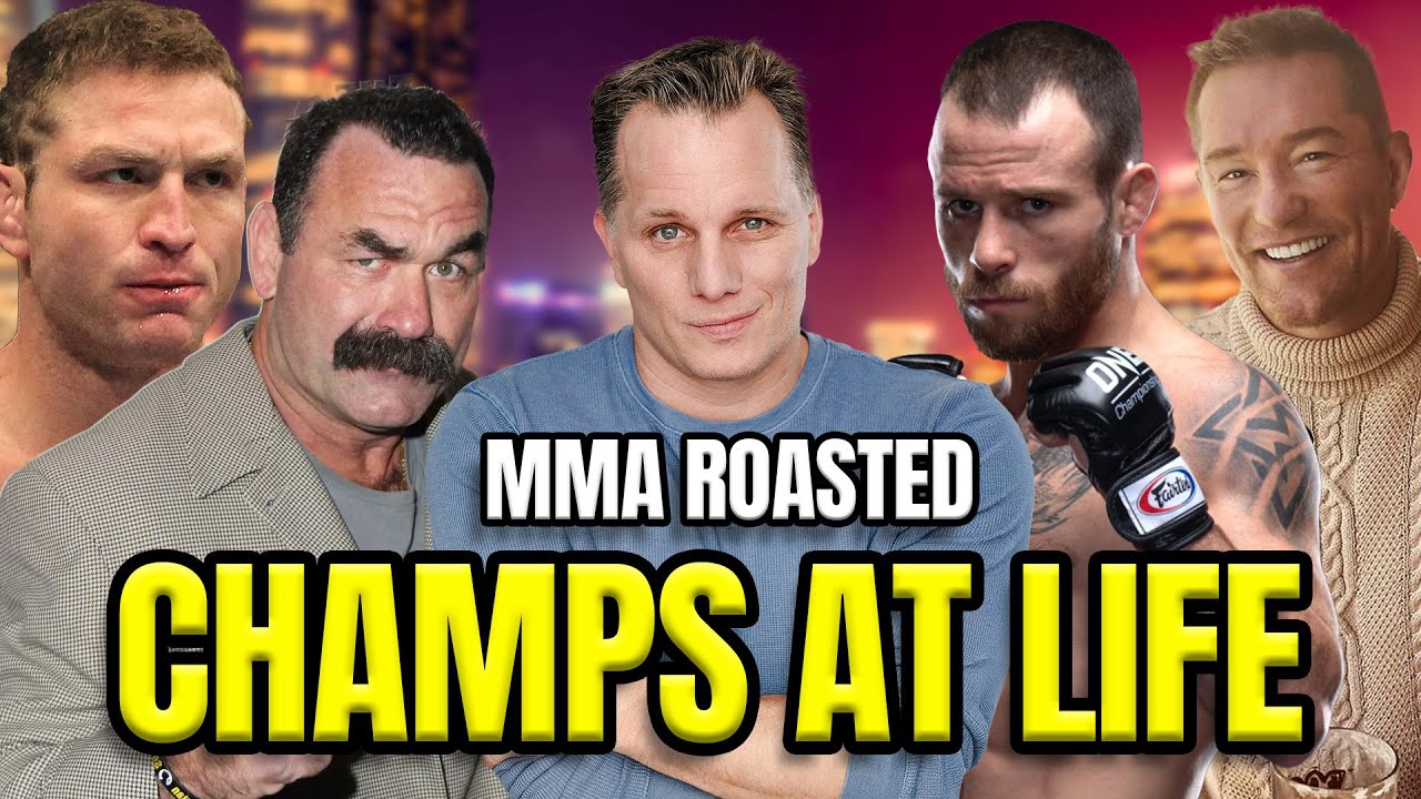 AdamComedian's tweet card. Champs at Life | MMA Roasted #877