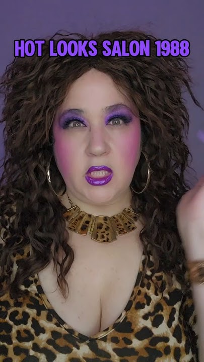 AvalonStar2's tweet card. Hot Looks Salon, 1988! #salon #hairstylist #perm #charactercomedy...