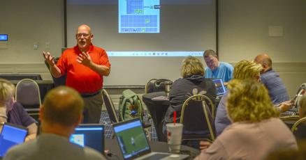 PlayCraftLearn's tweet card. Math teachers, science teachers and others from across West Virginia spent this past week learning about coding in the classroom with CodeWV and the state Department of Education’s collaboration for