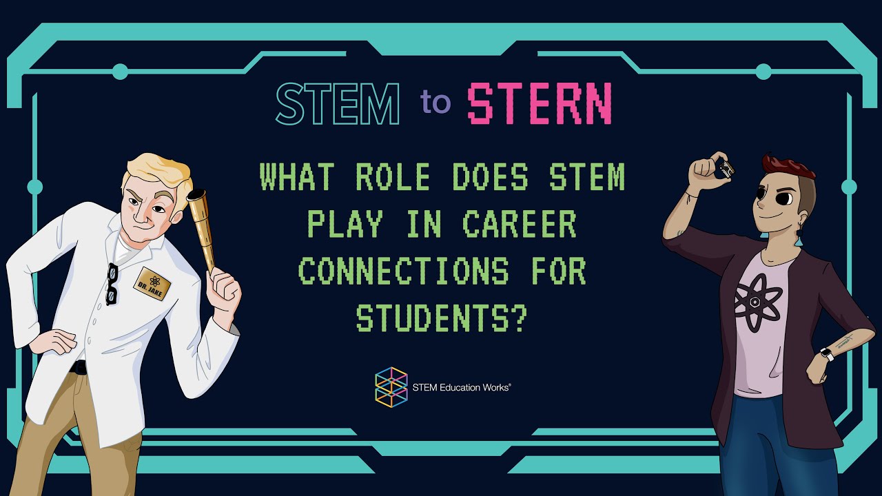 STEMeduWorks's tweet card. What role does STEM play in career connections for students?