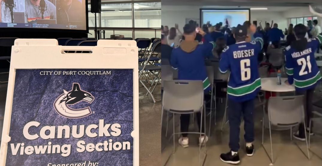 BradWestPoCo's tweet card. The City of Port Coquitlam is hosting free Canucks viewing parties at the Port Coquitlam Community Centre during the Stanley Cup Playoffs.
