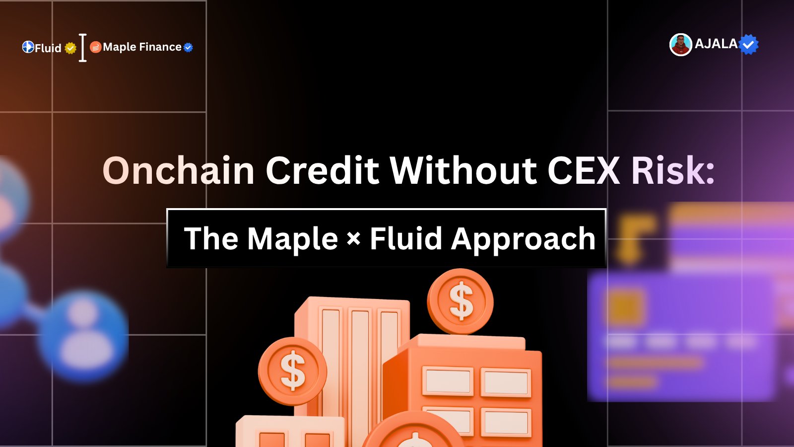coinfeather's tweet card. Maple × Fluid integration unlocks $12B+ in institutional loans with 99% repayment rate Onchain credit surpasses CEX models with transparency, efficiency, and...