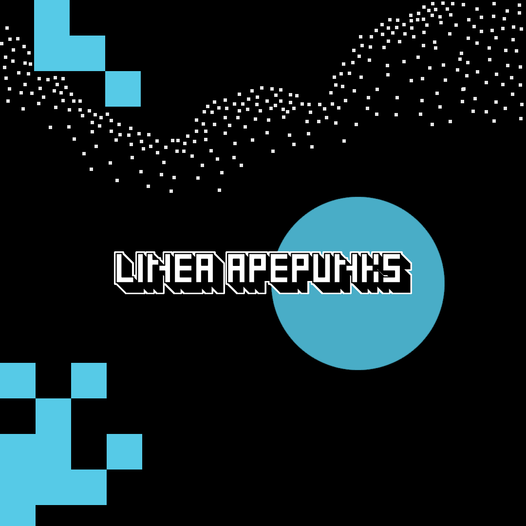 LineaApepunks's tweet card. Just 1111 Apepunks living on Linea. Go ape.