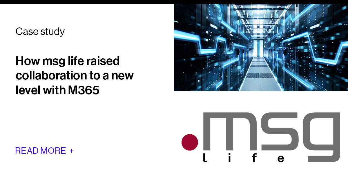 SoftwareONEuk's tweet card. msg life wanted to take collaboration across the organization to a new level, but needed an experienced partner to effectively transition to M365. Learn how the IT service provider benefited from our...