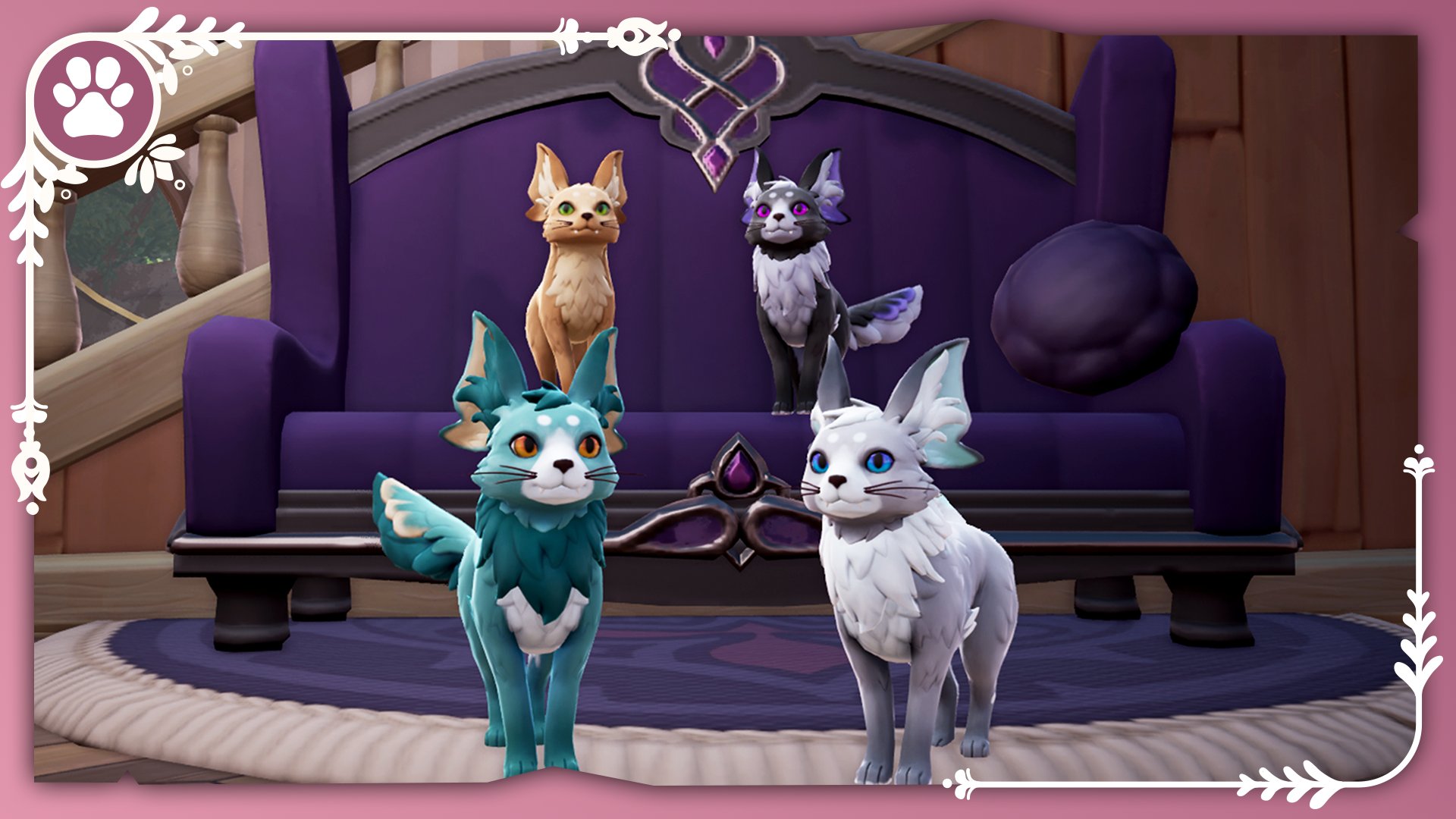 playPalia's tweet card. Pets, more decor, quality of life, and loads of improvements!