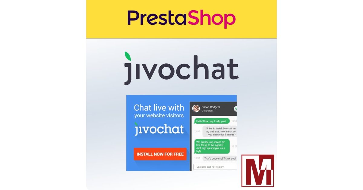 Prestatoolbox's tweet card. Easily integrate and free Live Chat script proposed by JivoChat and make a service before sale or after sale perfect.