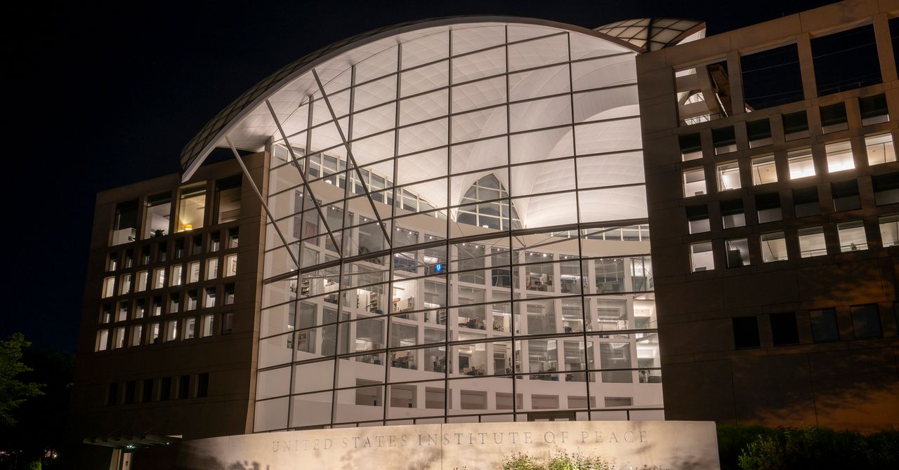 AOS_updates's tweet card. It’s the culmination of a weeks-long standoff between Elon Musk’s DOGE team and the United States Institute of Peace.