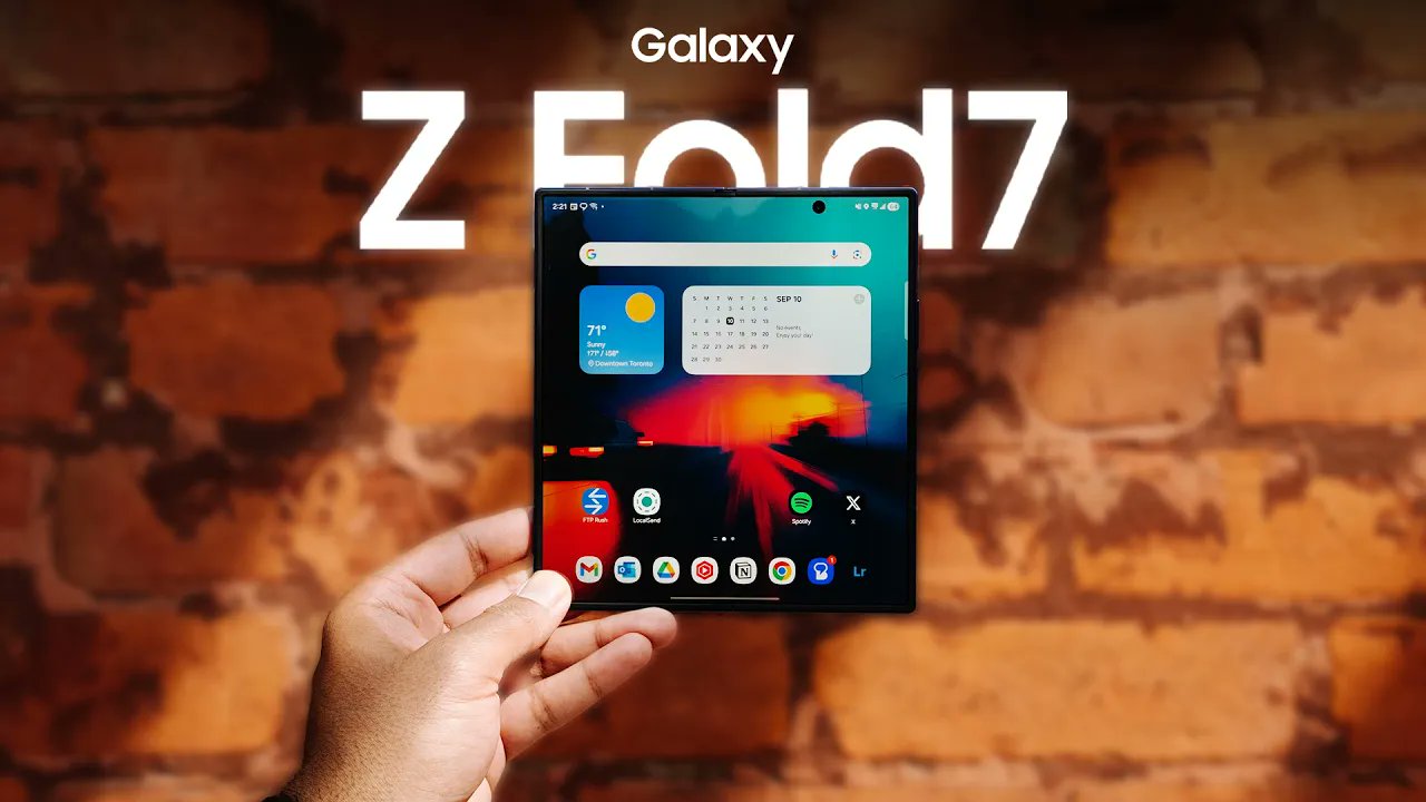 vanessa35089955's tweet card. In this engaging exploration of the Galaxy Z Fold 7, the presenter embarks on a week-long challenge to use the device as their sole means of technology, eschewing laptops and tablets. The journey...