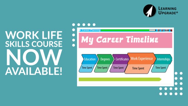 LearningUpgrade's tweet card. Work Life Skills Now Available in the Learning Upgrade App! Learning Upgrade’s new Work Life Skills course prepares people for success in their jobs, in school, and in life by teaching key so…