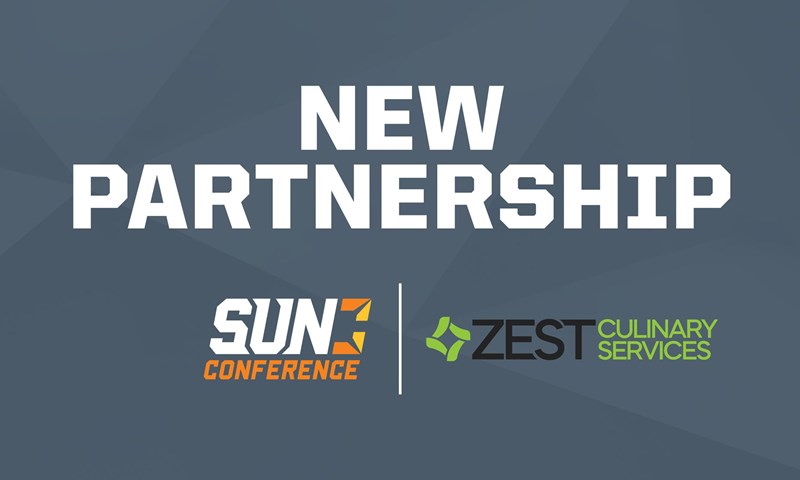 SunConference's tweet card. TAMPA, Fla. – The Sun Conference is excited to announce Zest Culinary Services as the Official Campus Dining Service of the Conference.