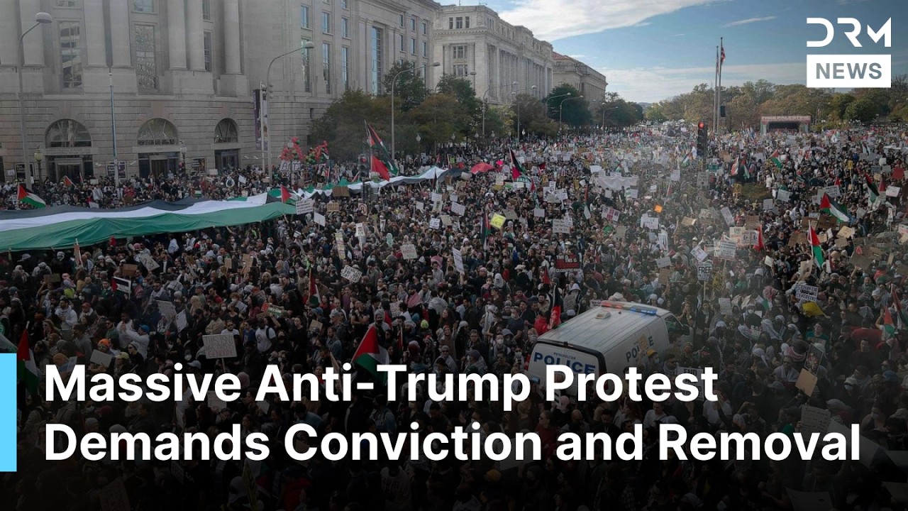 Ange_Sandgrown's tweet card. Massive Protest Erupts in DC: Thousands Demand Trump's Removal,...