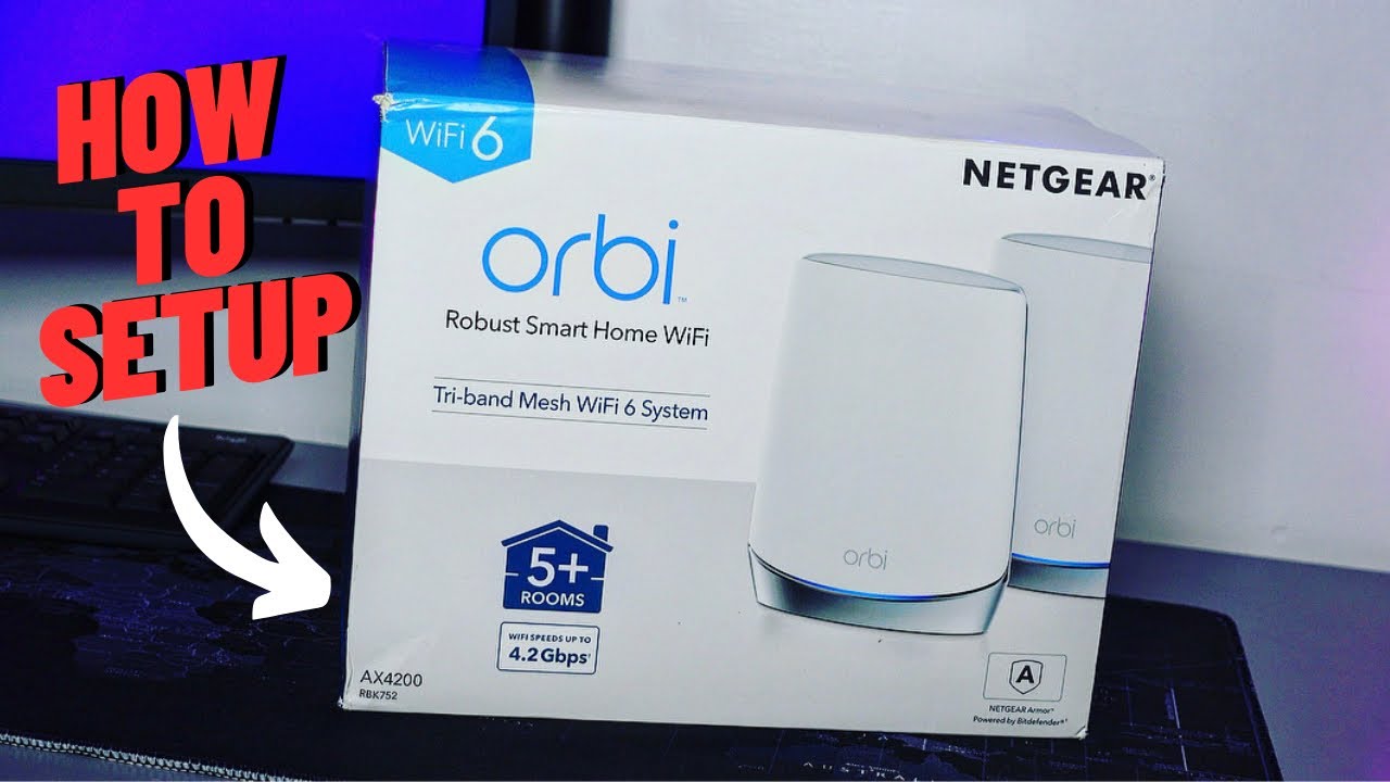 TechJayUK's tweet card. How to Setup a Netgear Orbi WiFi 6 Mesh System | RBK752