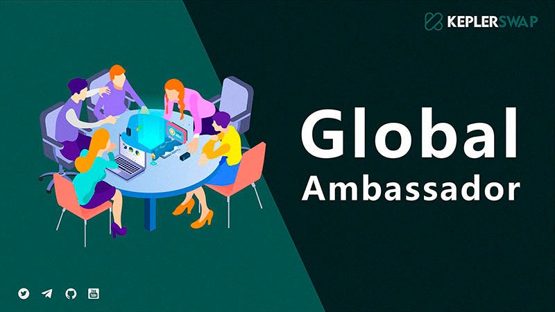 KeplerswapC's tweet card. About KeplerSwap Global Ambassadors: