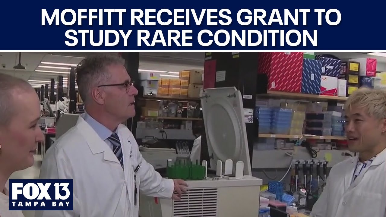 Binzento's tweet card. Moffitt receives grant to study rare condition